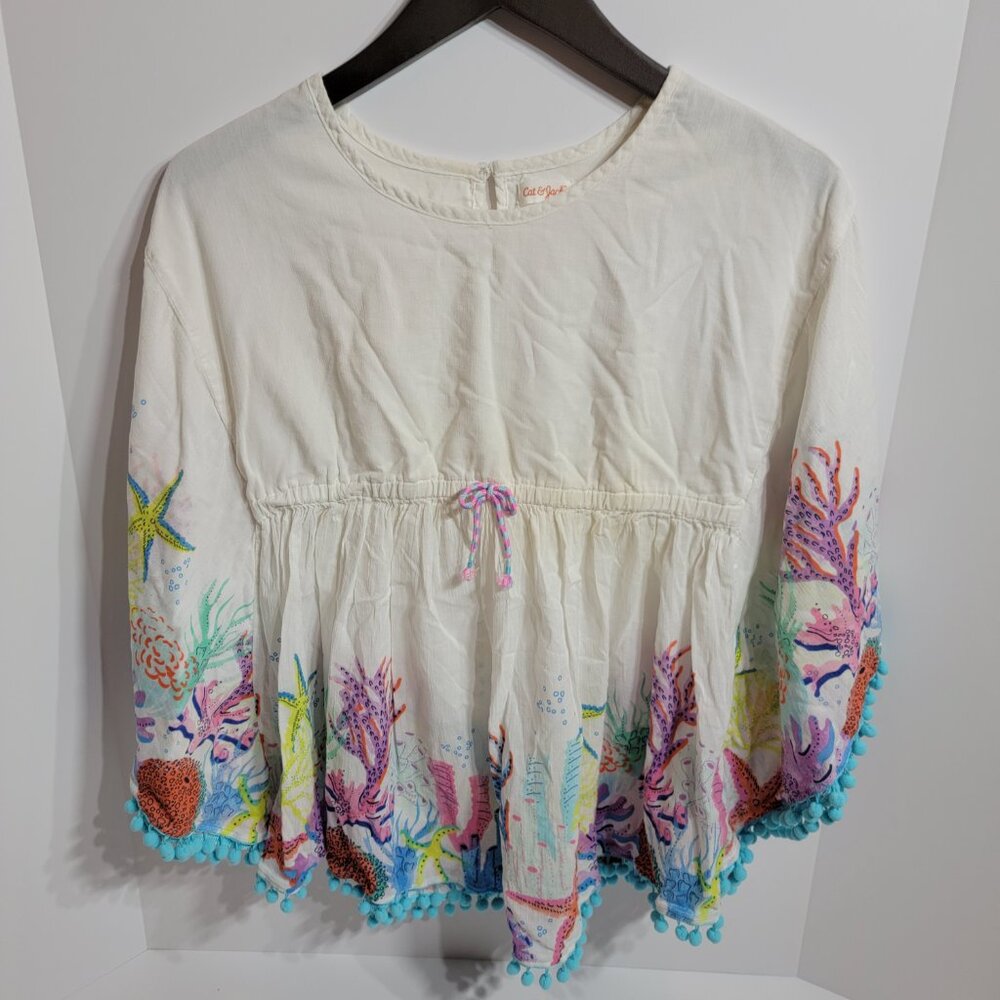 Girls Cat & Jack Swim Cover Up Size L 10/12
